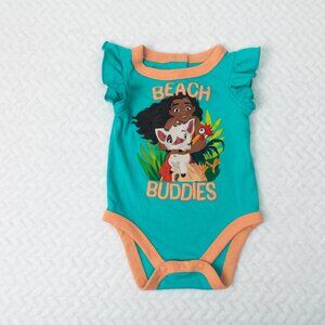 Moana “Beach Buddies” short sleeve onesie